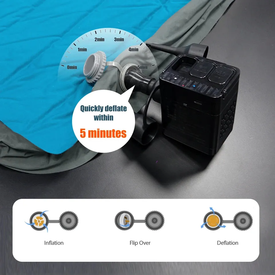 WTVIDAS 3D Self Inflating Tesla Model Y Camping Mattress Portable SUV Car PadSolid Foam &amp; Air Pump Sleeping Pad 4 Seasons