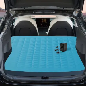 WTVIDAS 3D Self Inflating Tesla Model Y Camping Mattress Portable SUV Car PadSolid Foam &amp; Air Pump Sleeping Pad 4 Seasons