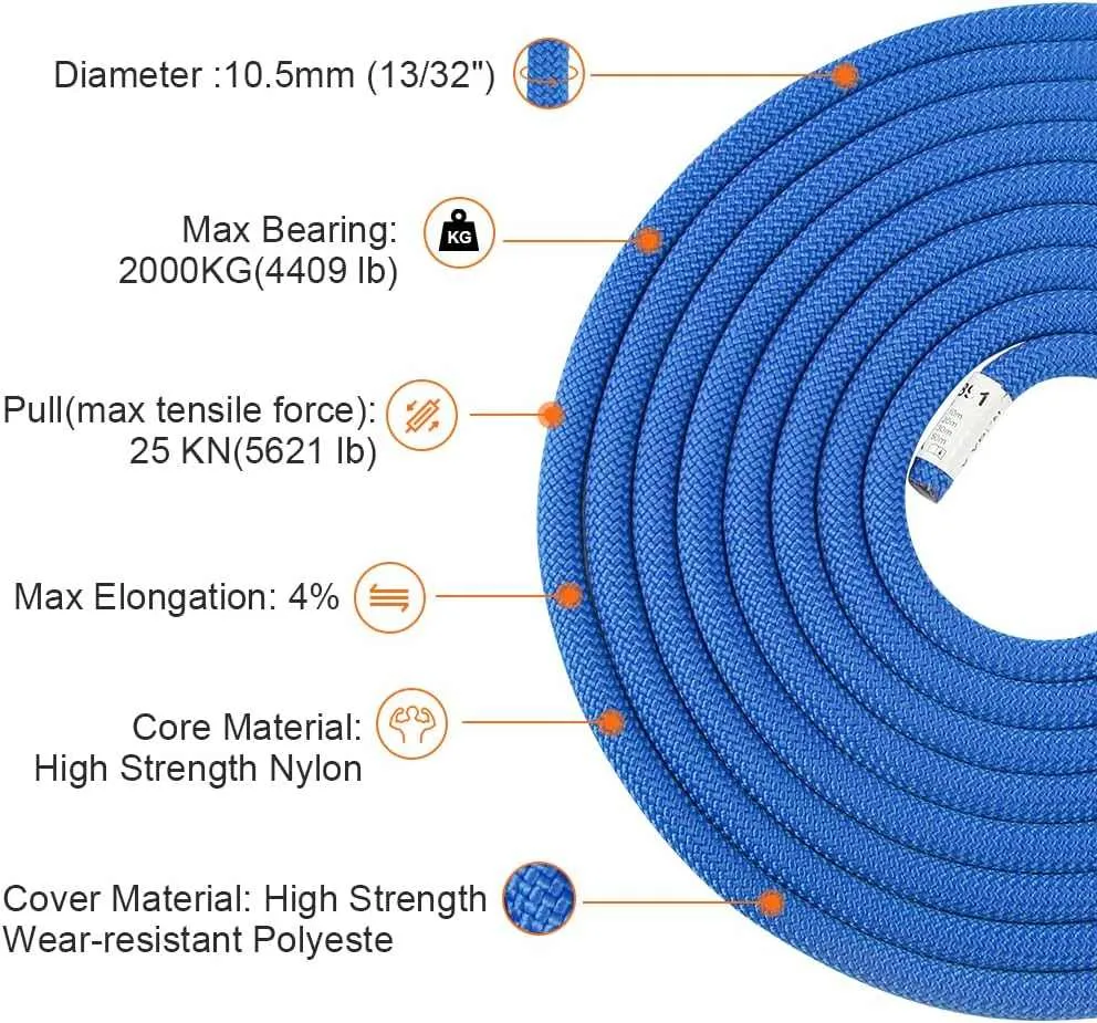 X XBEN Outdoor Climbing Rope