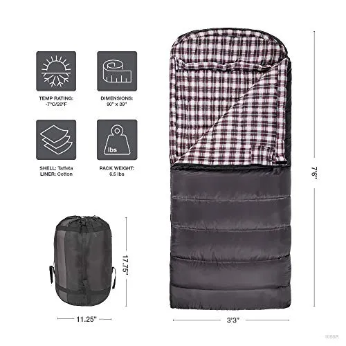 XXL Sleeping Bag, Cold Weather Sleeping Bags for Adults and Kids