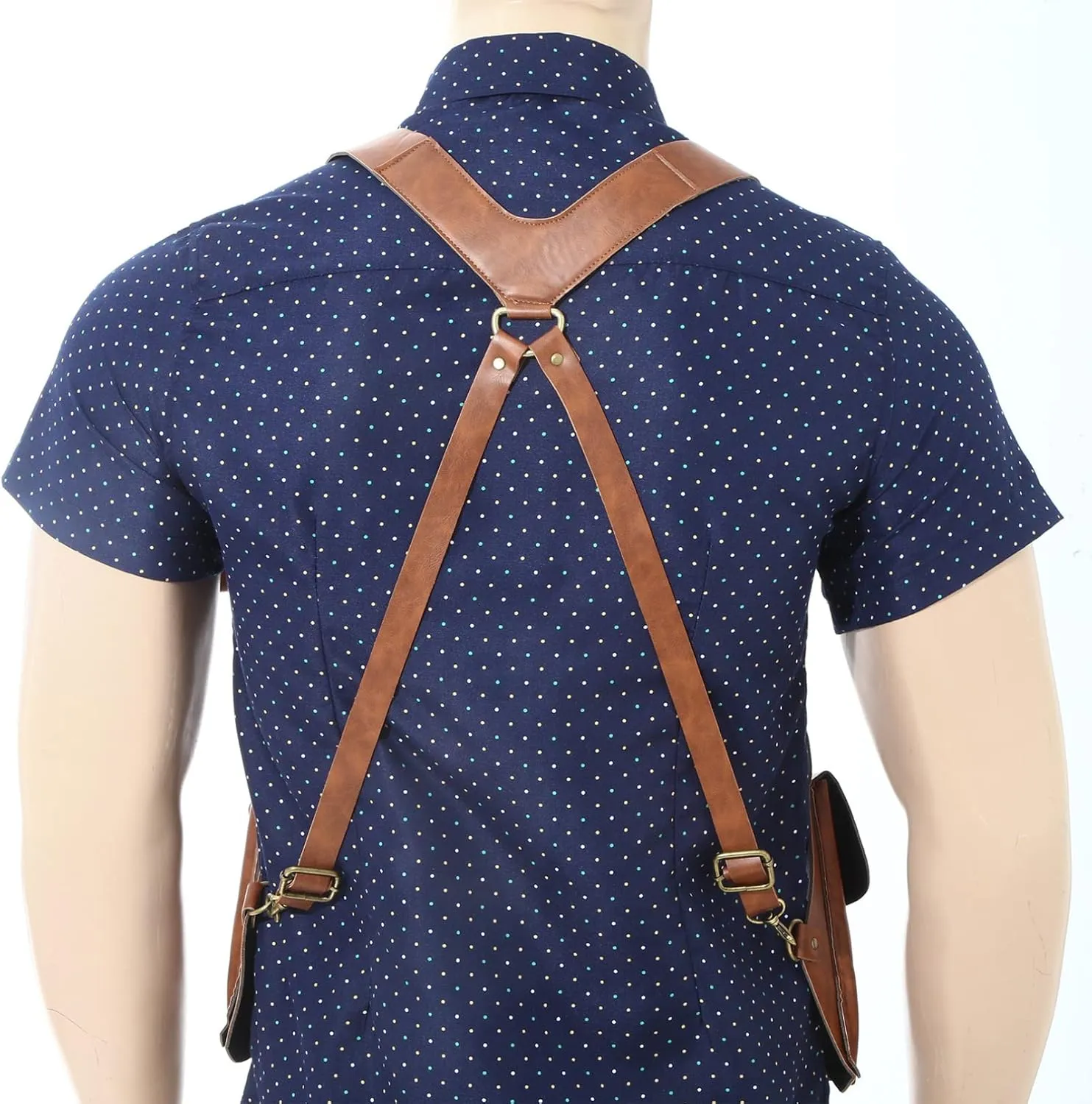 YiZYiF Women Mens Leather Hidden Underarm Shoulder Bag Double Shoulder Pouch Outdoors Mobile Phone Holster Bag