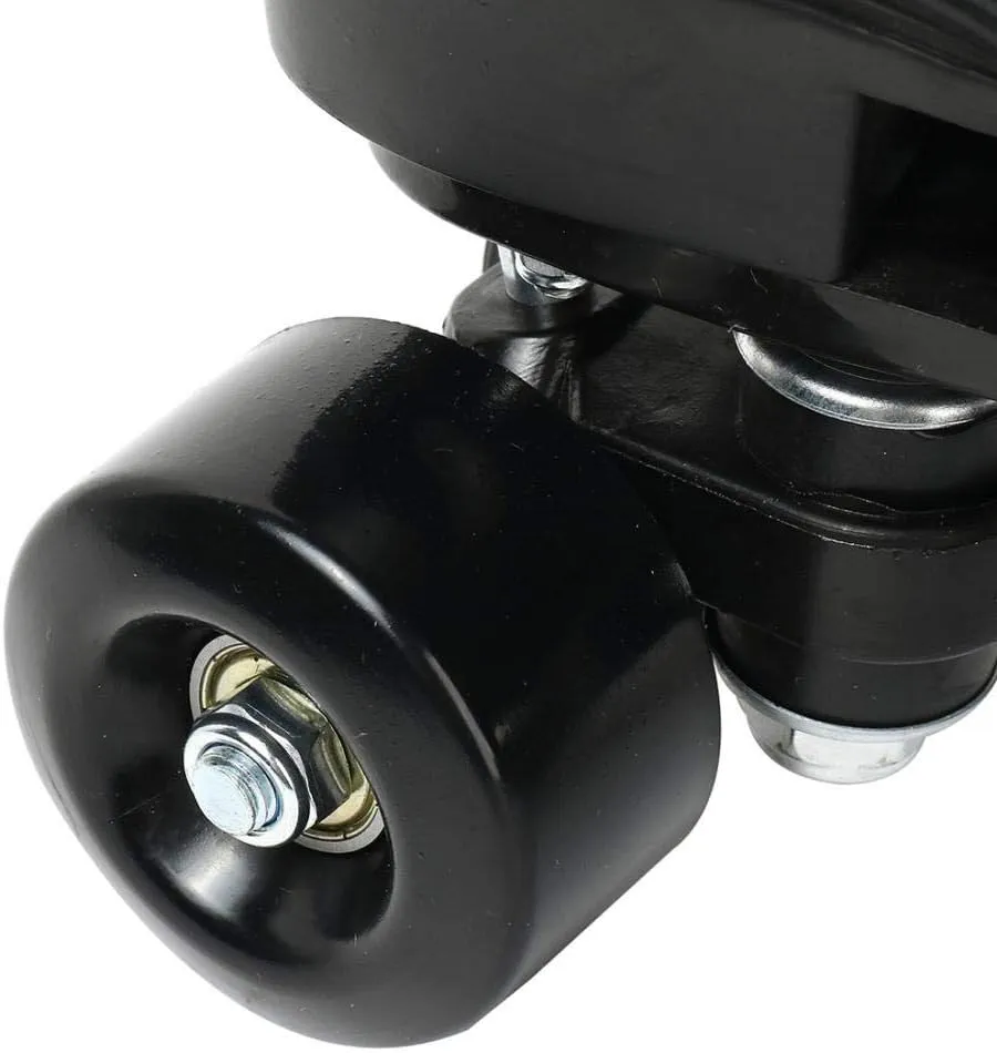 YYW Roller Skates for Women Men, High Top PU Leather Classic Double-Row, Indoor Outdoor, Beginner Shoes Bag