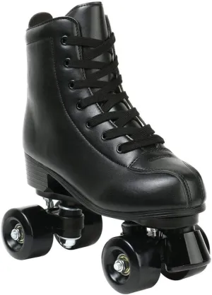 YYW Roller Skates for Women Men, High Top PU Leather Classic Double-Row, Indoor Outdoor, Beginner Shoes Bag